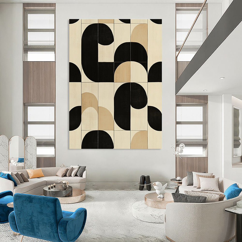 Geometric Pattern Art for Modern Office & Minimalist Living Room STSC1102