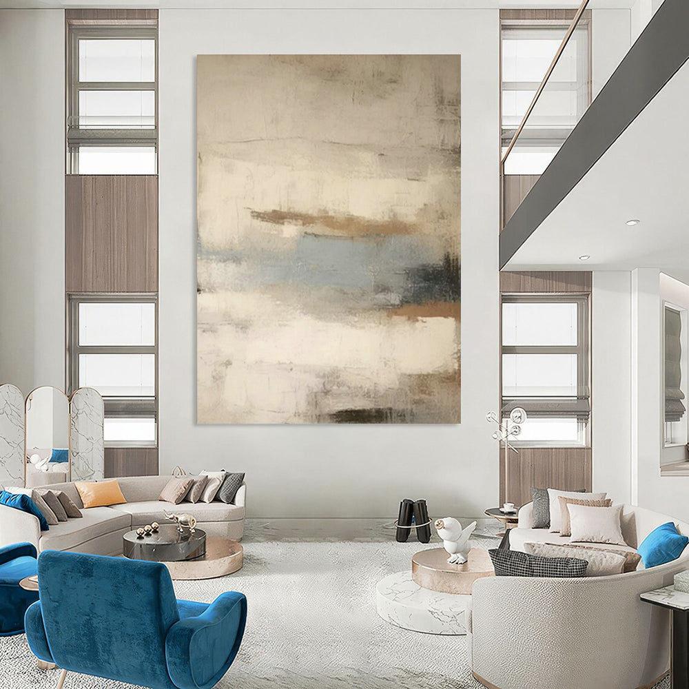 Light - Toned Abstract Art for Scandinavian - Style Nursery & Calming Wellness Center DLZ1575