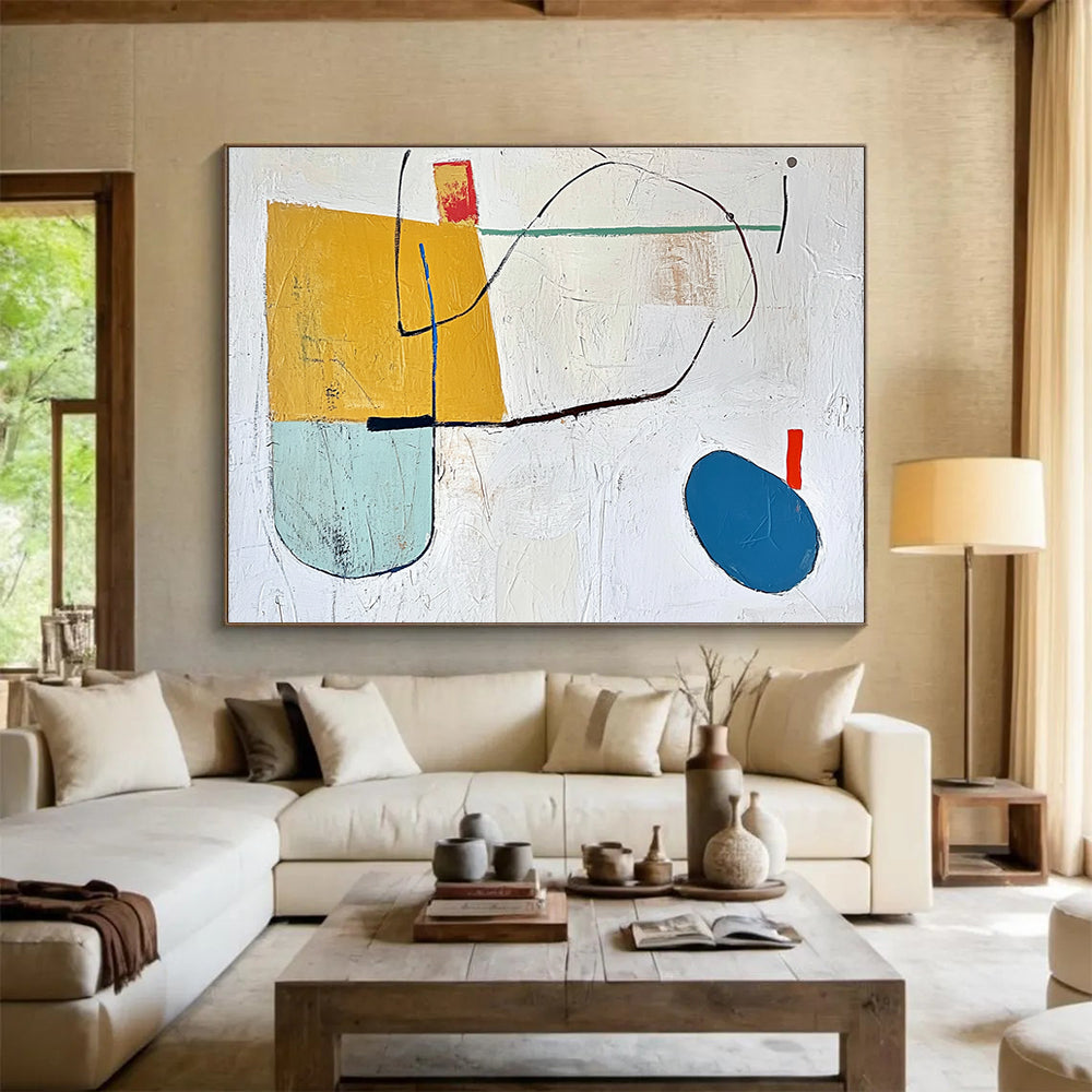 Geometric Abstract Shapes Art for Modern Nursery & Creative Office Space SC298