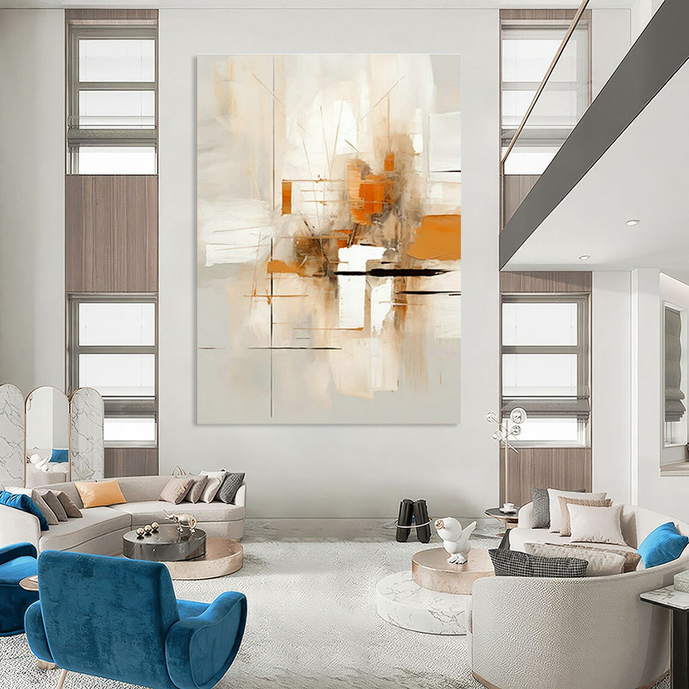 Minimalist Abstract Art for Scandinavian - Style Home & Contemporary Art Gallery DLZ1705