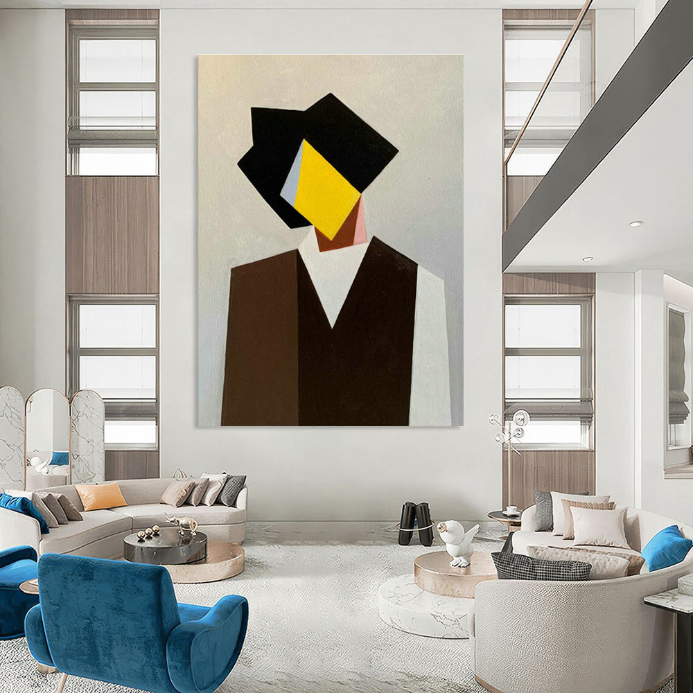Geometric Figure Abstract Art for Modern - Minimalist Home & Creative Office DLZ0760