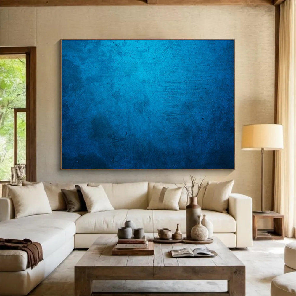 Deep Sea Blue Abstract for Nautical - Themed Restaurant DLZ3000