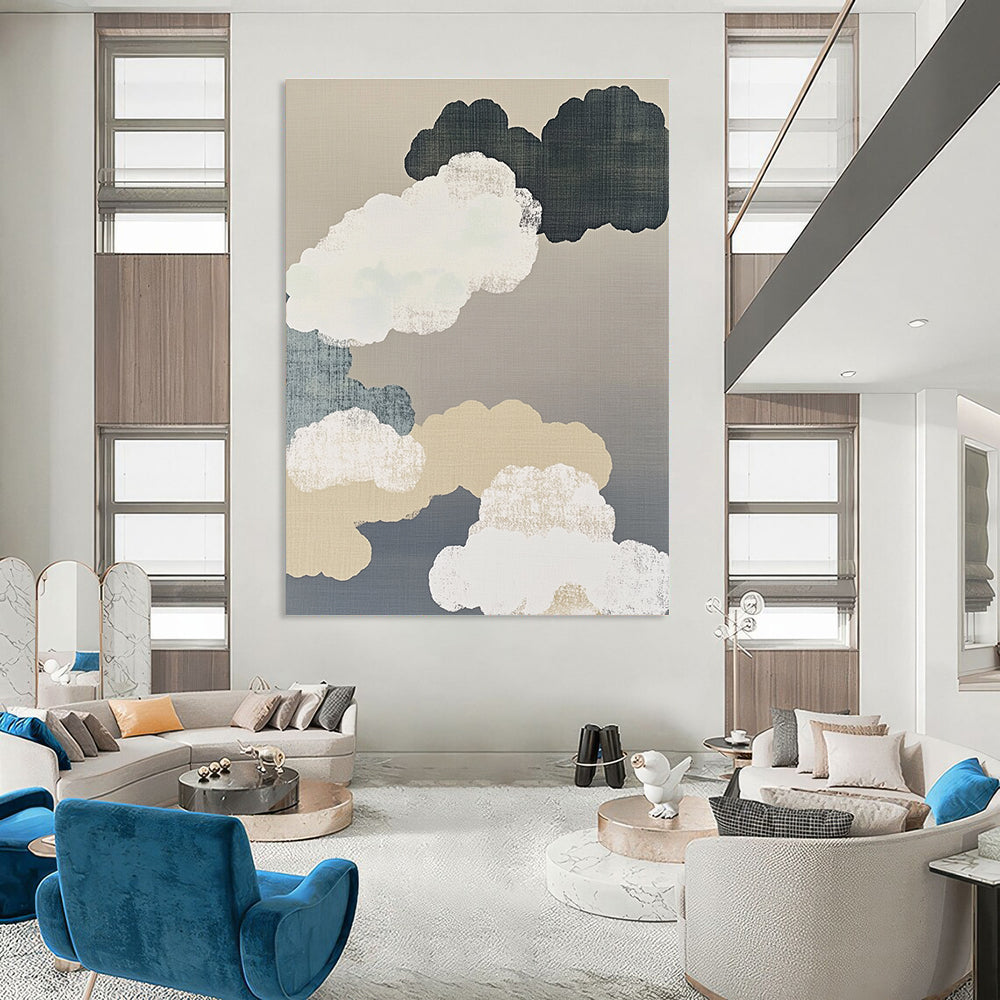 Clouds in Neutral Tones for Spa Retreat & Minimalist Nursery STSC1149