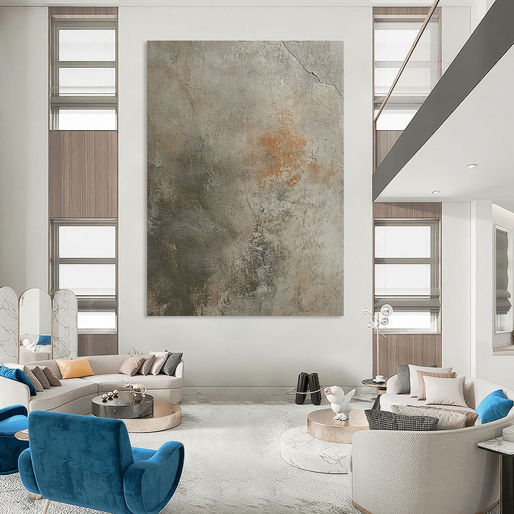 Textured Gray Wall Art for Industrial - Chic Gallery & Minimalist Home Study STSC1445