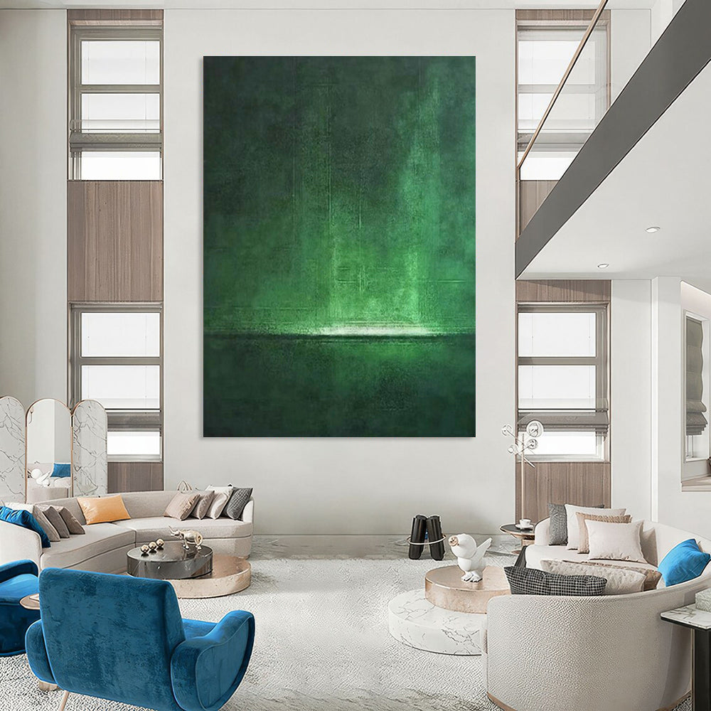 Dark Green Abstract Art for Bedroom & Hallway DLZ0312