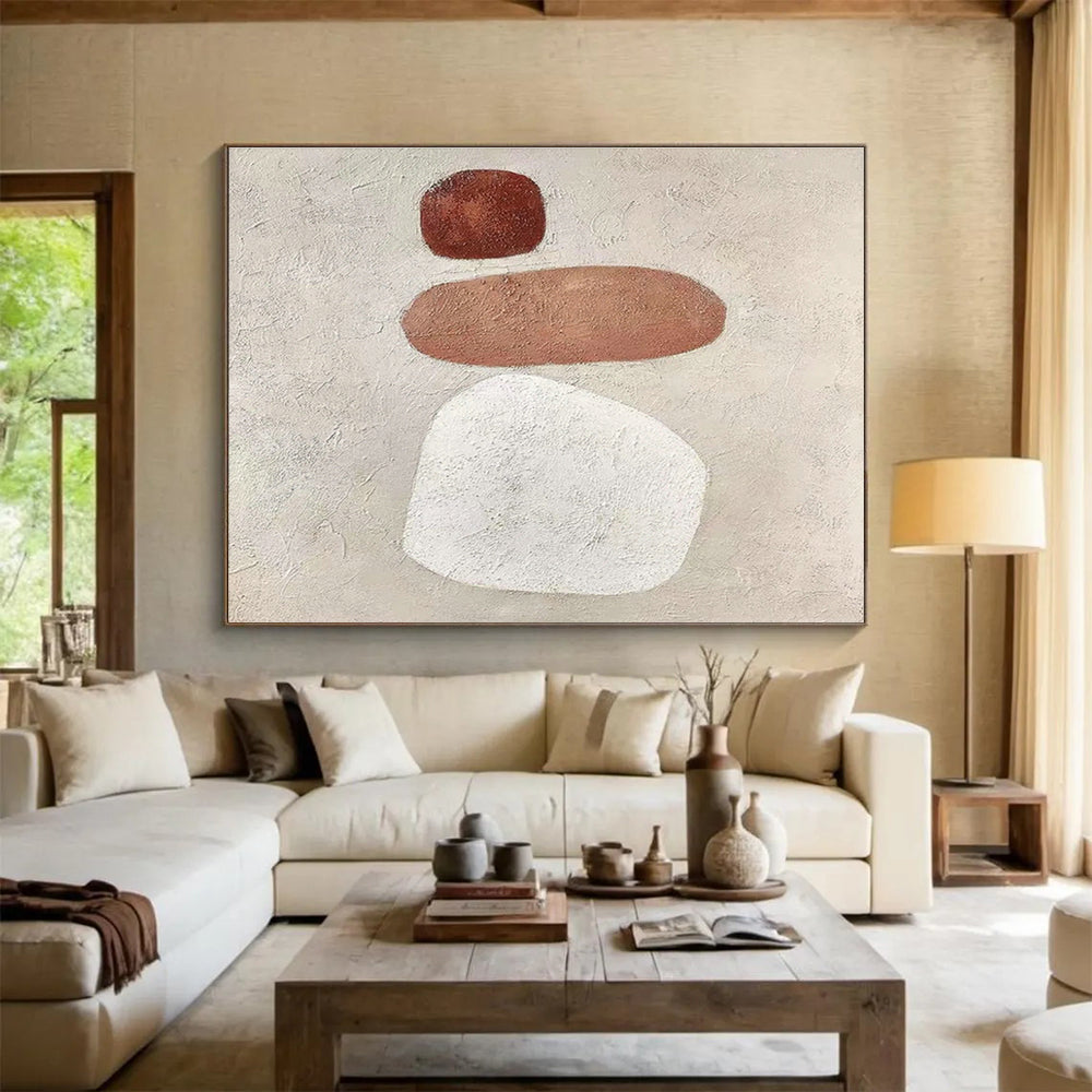 Minimalist Color - Block Abstract Art for Scandinavian Office DLZ2978