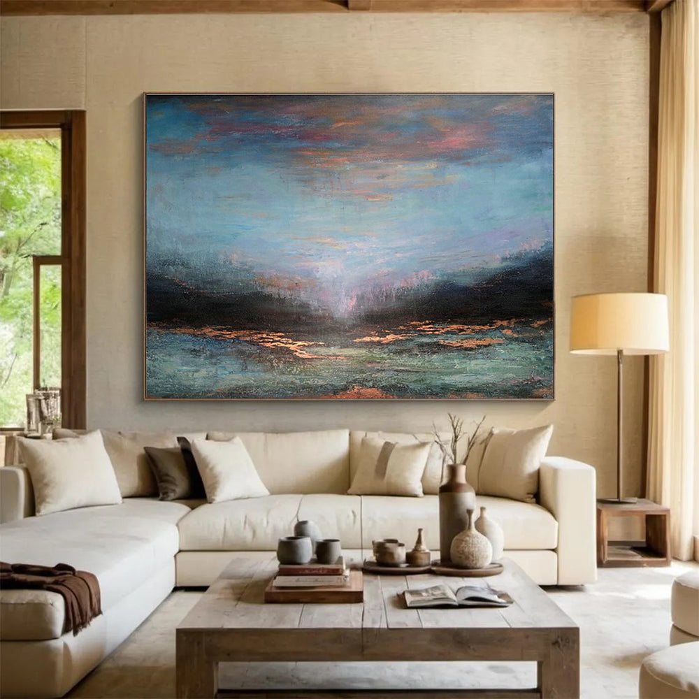 Dreamy Sea View Art for Coastal Spa Retreat Relaxation Areas DLZ3164