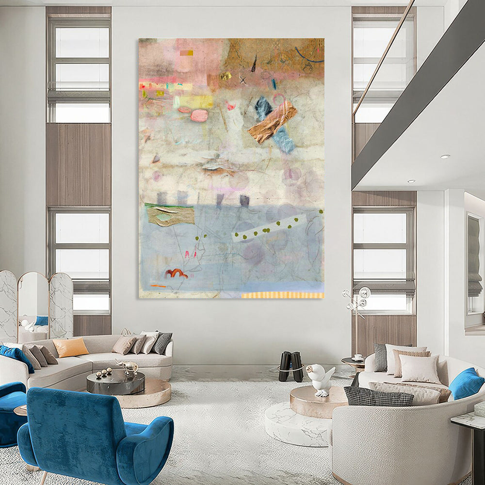 Light - Color Abstract Art for Minimalist Home Bedroom Walls DLZ0167