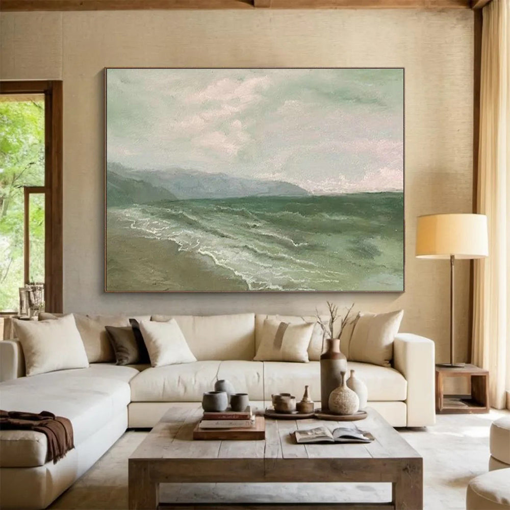 Light - Color Seaside Abstract for Coastal Bed and Breakfast DLZ2988