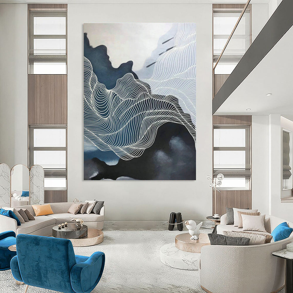 Line Landscape Abstract Art for Living Room & Study DLZ0548