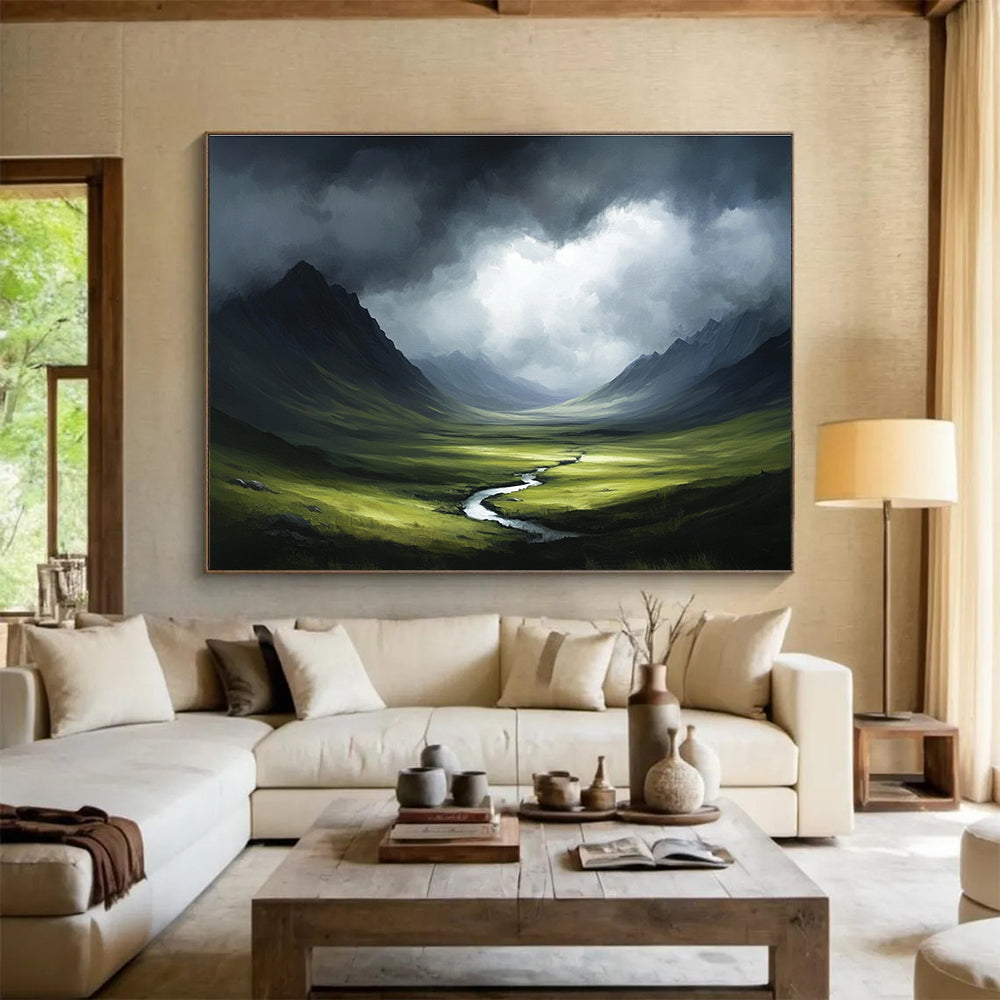 Mysterious Landscape Art for Mountain Lodge & Adventure Shop SC607