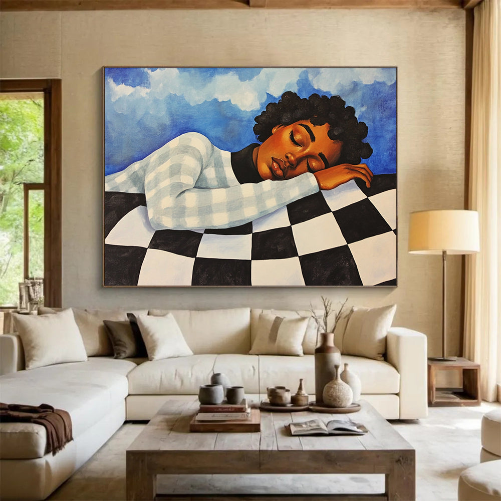 Peaceful Nap Art for Home Office Break Area & Wellness Retreat SC402