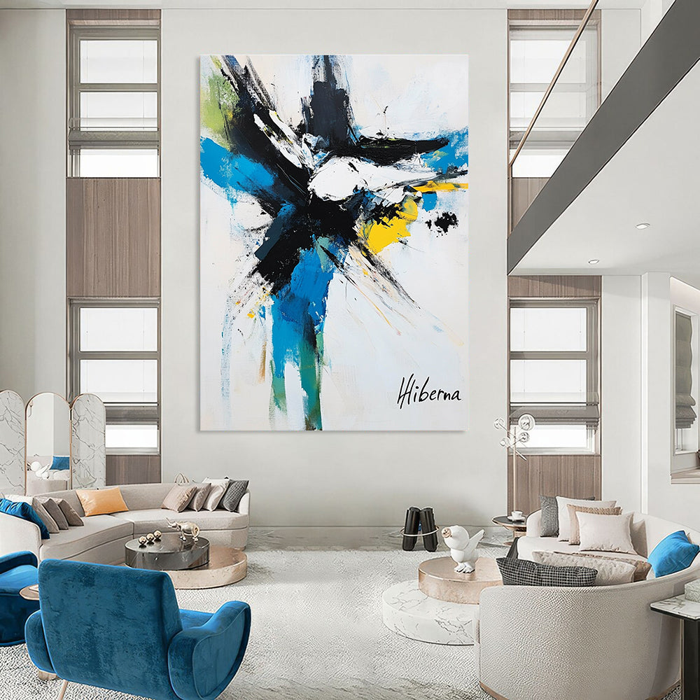Colorful Abstract "Hiberna" Art for Creative Studio & Art Gallery STSC1097