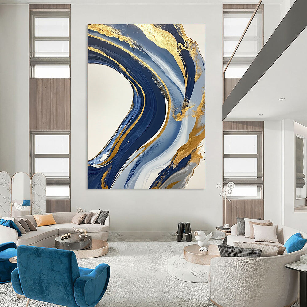 Dramatic Abstract Art for Coastal Restaurant & Art Gallery STSC032