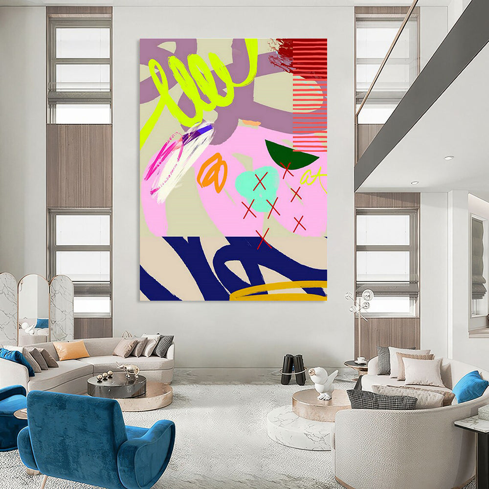 Neon Pink - Purple Art for Youth - Focused Retail Storefronts DLZ0132