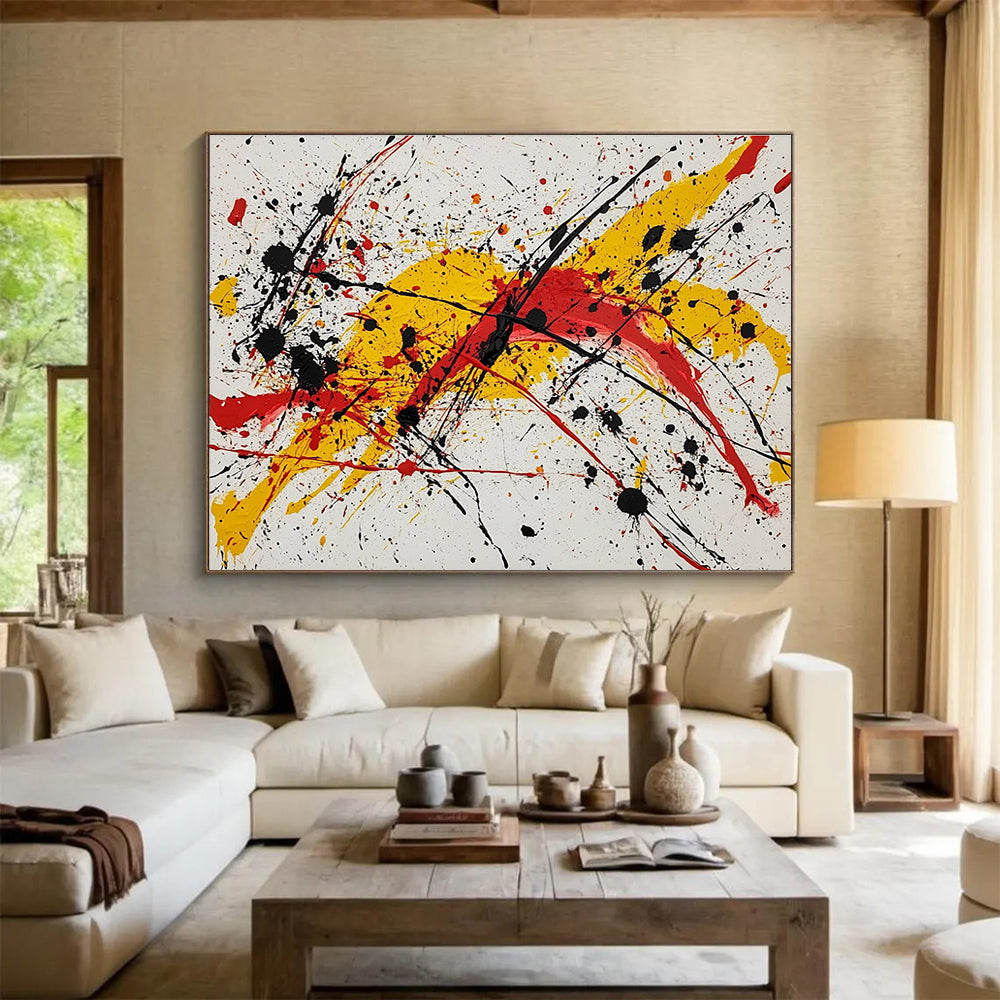 Energetic Splatter Art for Modern Studio & Art Gallery SC570