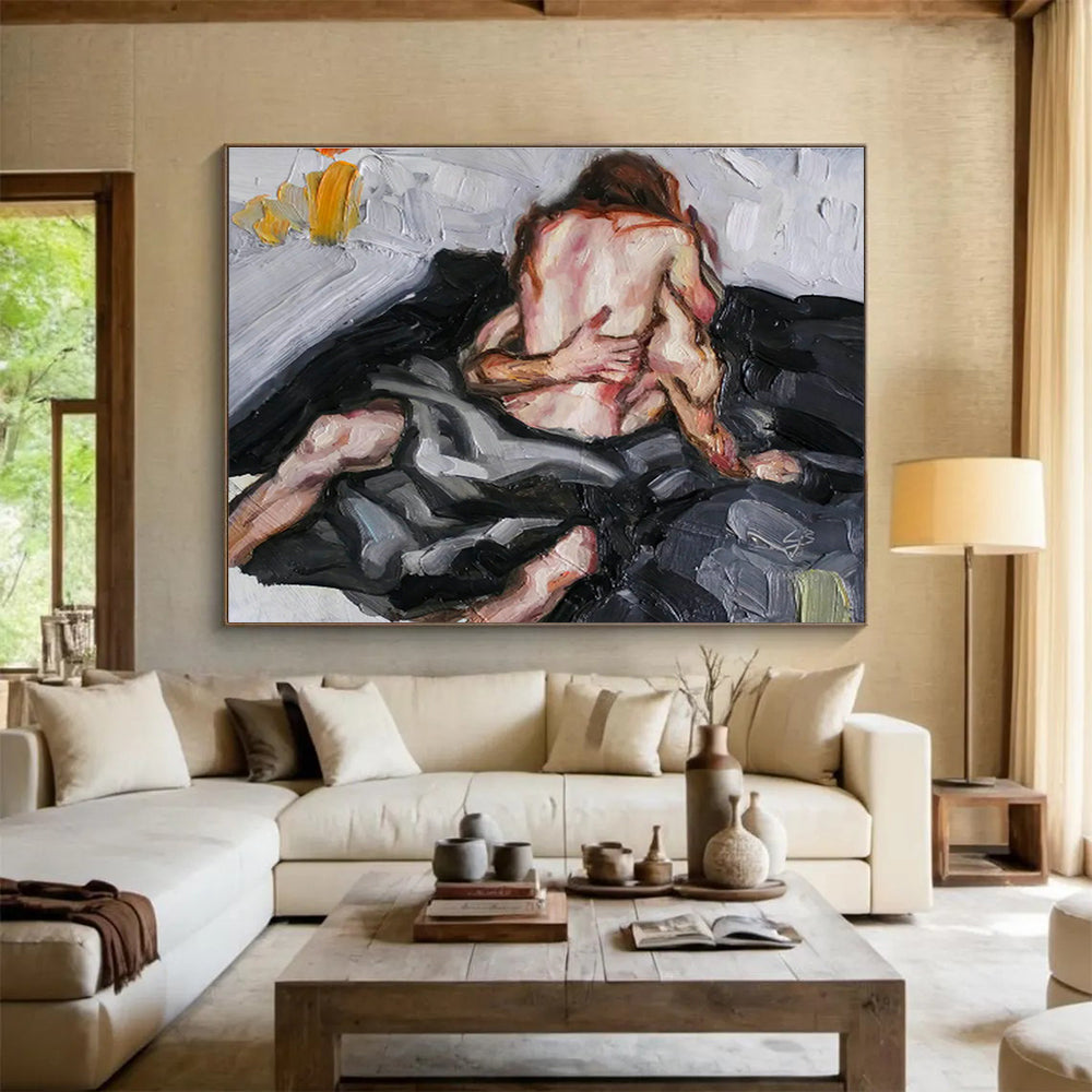 Intimate Figure Painting for Romantic Bedroom DLZ2997