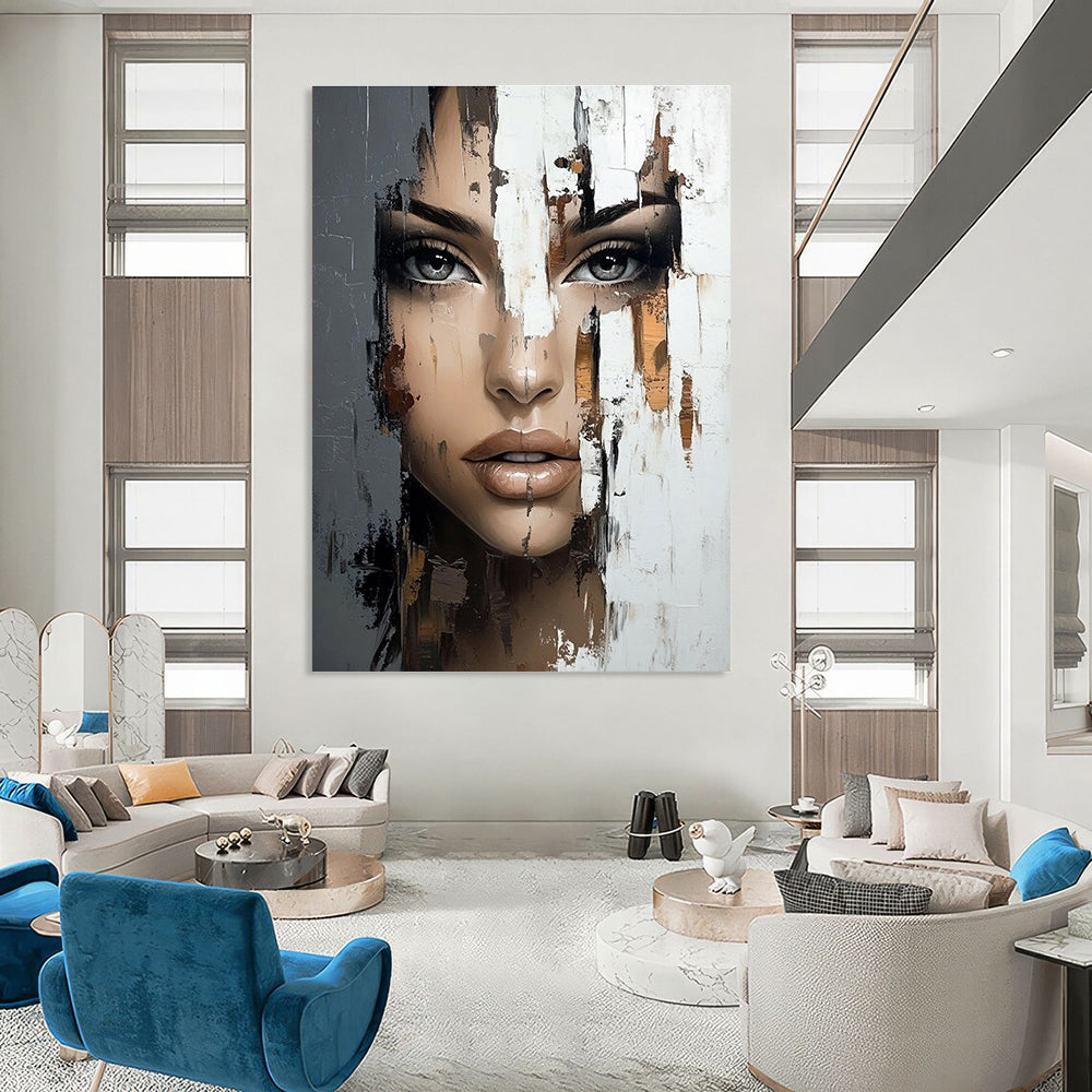 Fragmented Portrait for Modern Art Gallery & Edgy Urban Loft STSC902