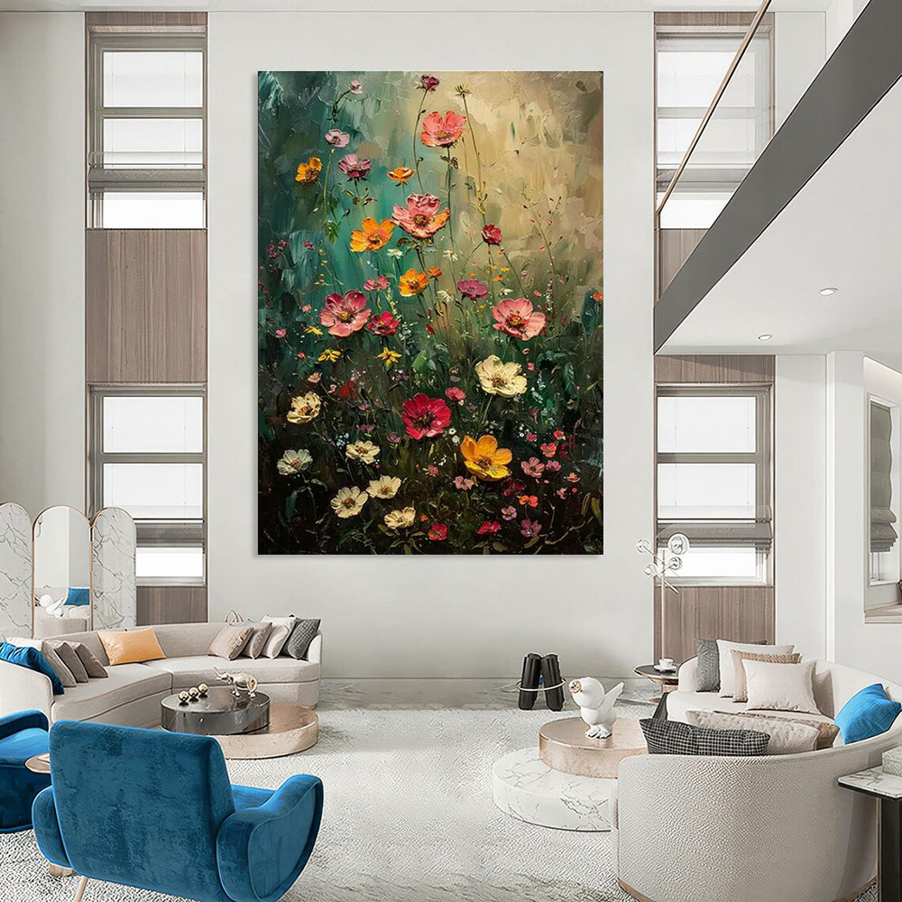Wildflower Meadow Art for Rustic Kitchen & Outdoor - Inspired Gallery DLZ2254