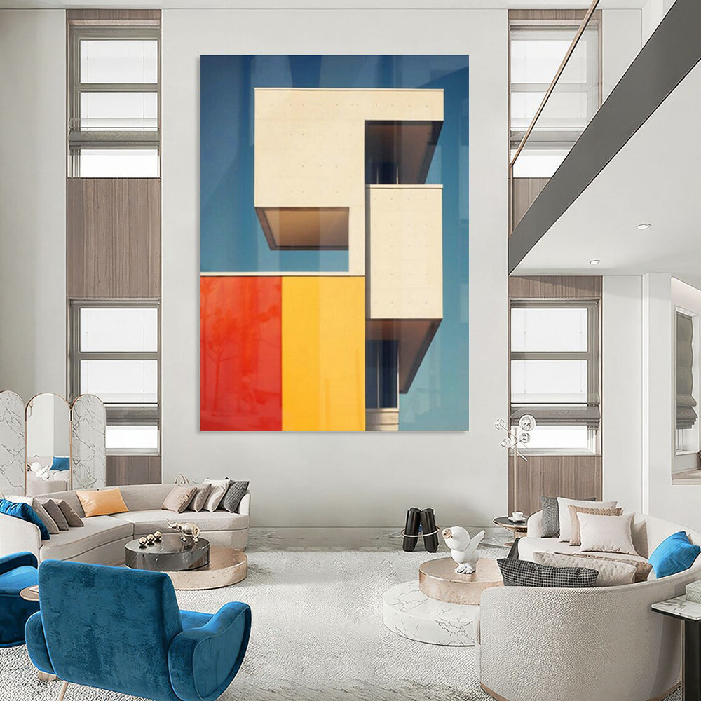 Geometric Architecture Abstract Art for Architectural Firm & Modern Art Café DLZ1944