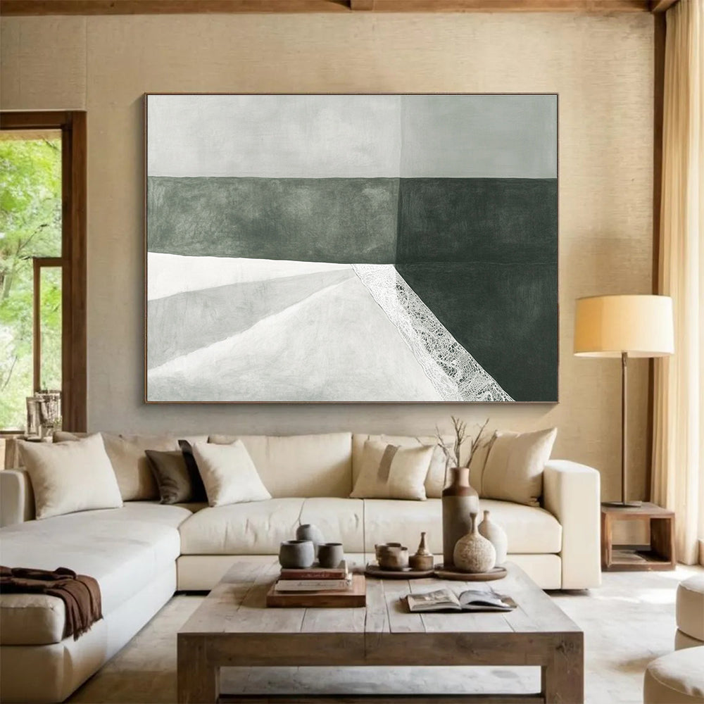 Monochrome with Lace Accent Art for Minimalist Bedroom & Sophisticated Boutique SC462