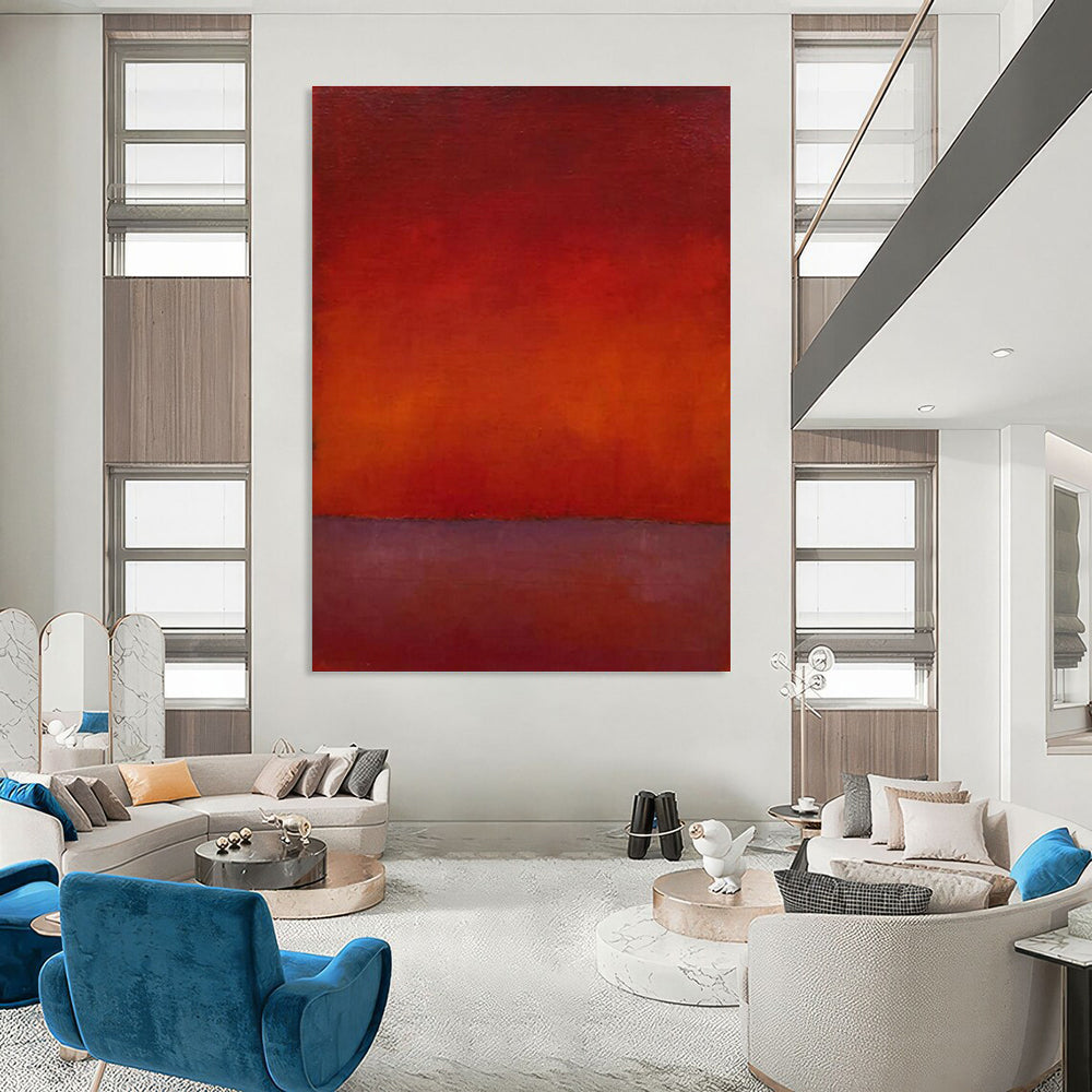 Red - Toned Gradient Art for Wine Bar & Luxury Living Room DLZ2315