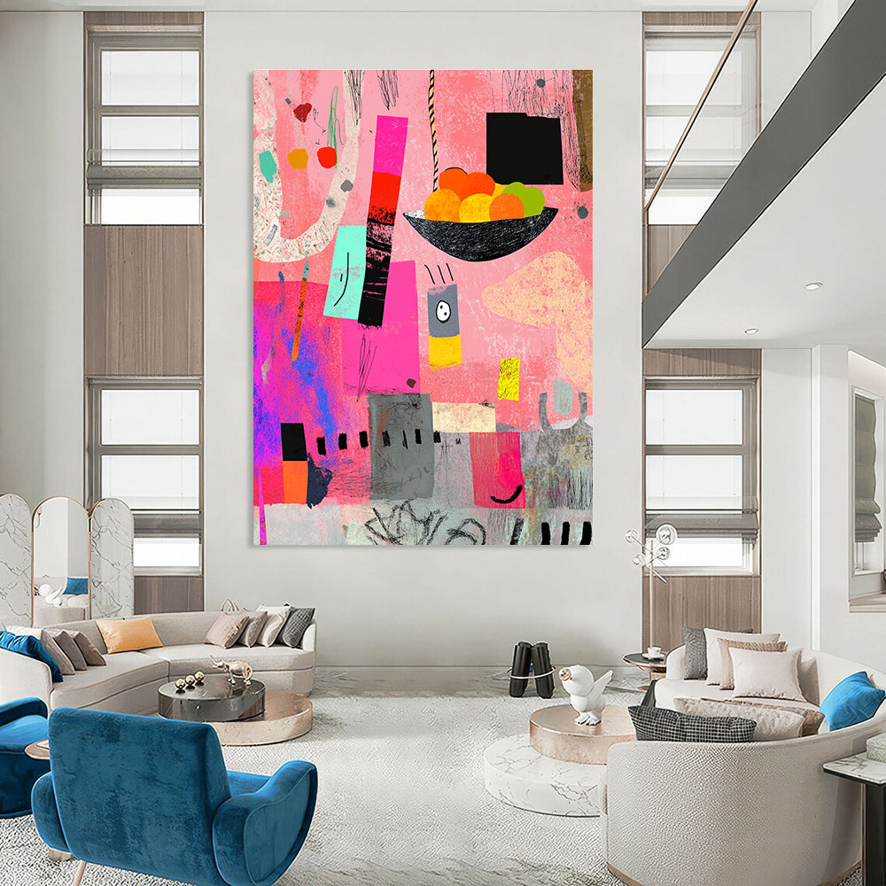Colorful Abstract Still Life for Bohemian - Style Kitchen & Artistic Dining Room STSC969