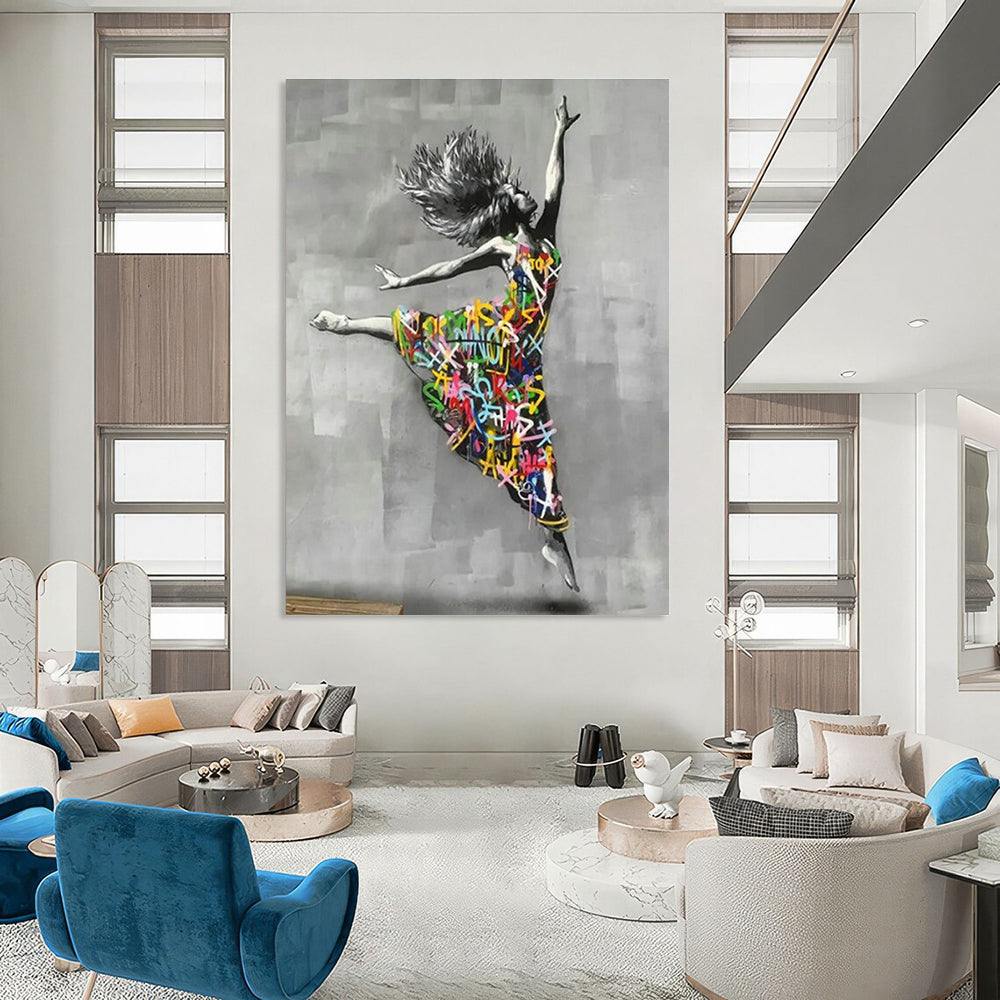 Graffiti - Style Dancer Art for Street Art Café & Dance Studio DLZ2305