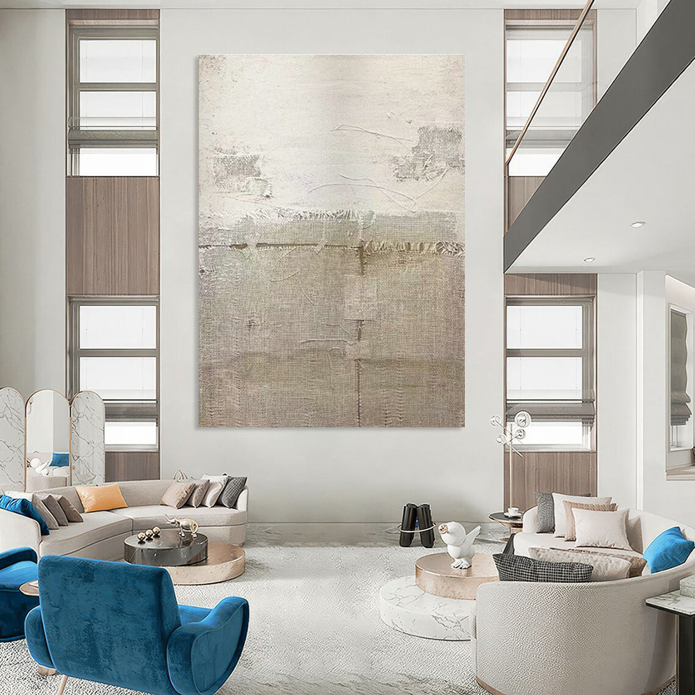 Beige Collage Art for Bohemian Home Living Room Galleries DLZ0196