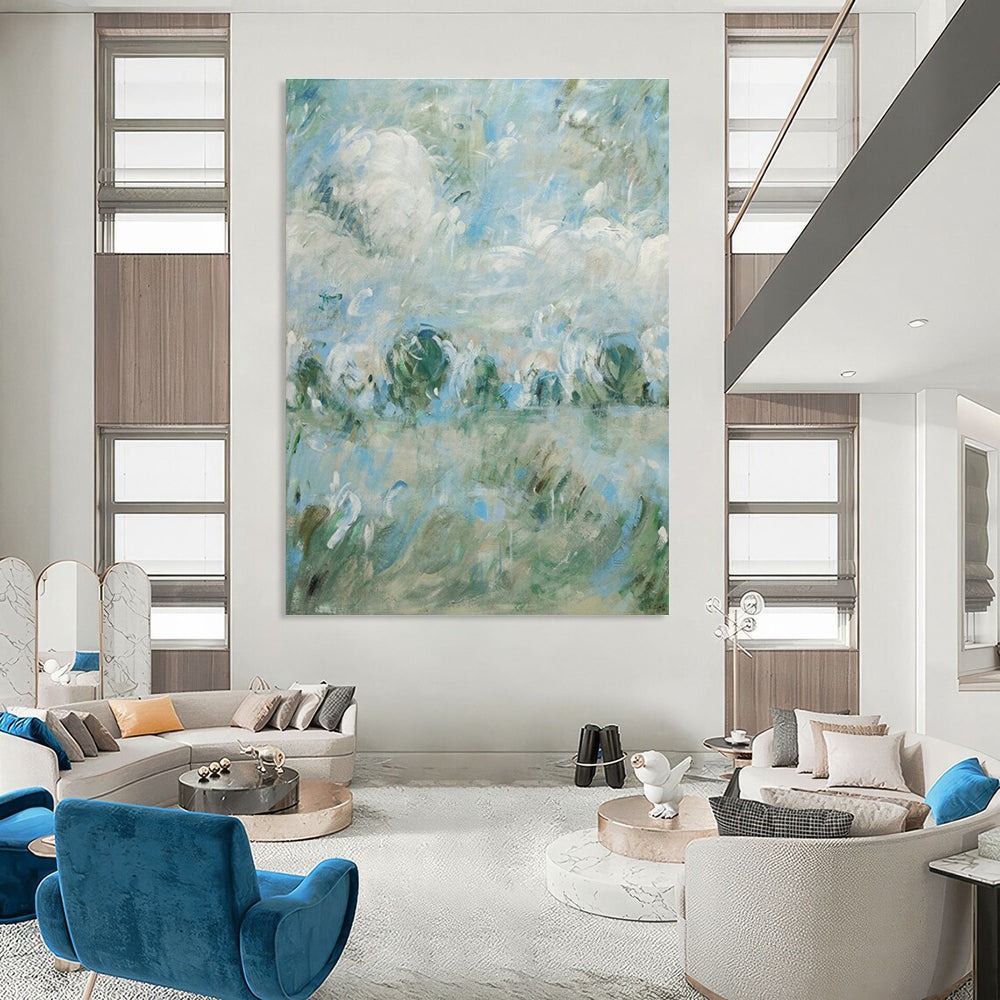 Impressionistic Landscape Art for Country Villa & Yoga Retreat DLZ0594
