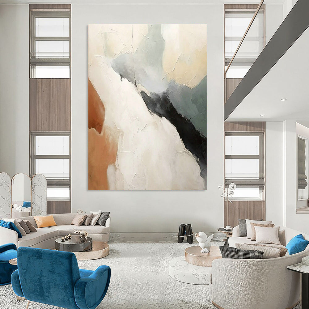 Minimalist Color - Block Abstract Art for Modern Office Reception & Art - Loving Home Library DLZ1801