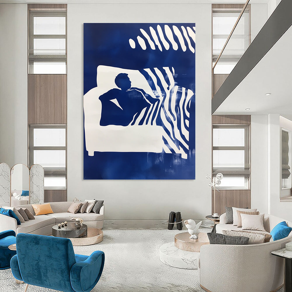 Silhouette on Sofa for Modern Living Room & Art - Themed Lounge STSC1210