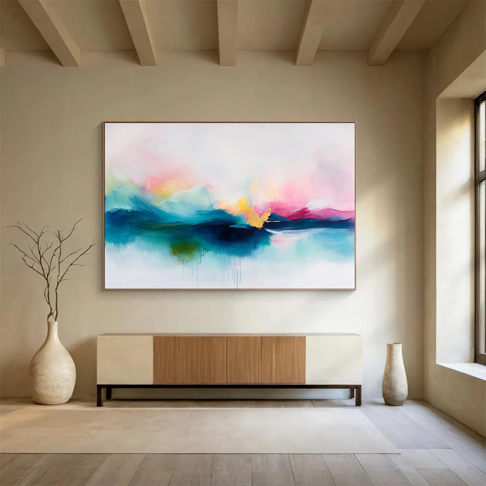 Colorful Abstract Sky Art for Bohemian Living Room & Creative Lounge SC383