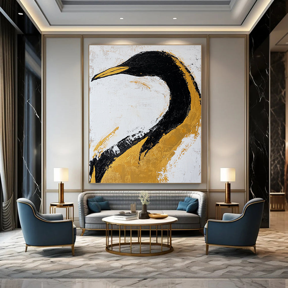 Stylish Avian Art for Art Deco Café & Luxury Home Office STSC011