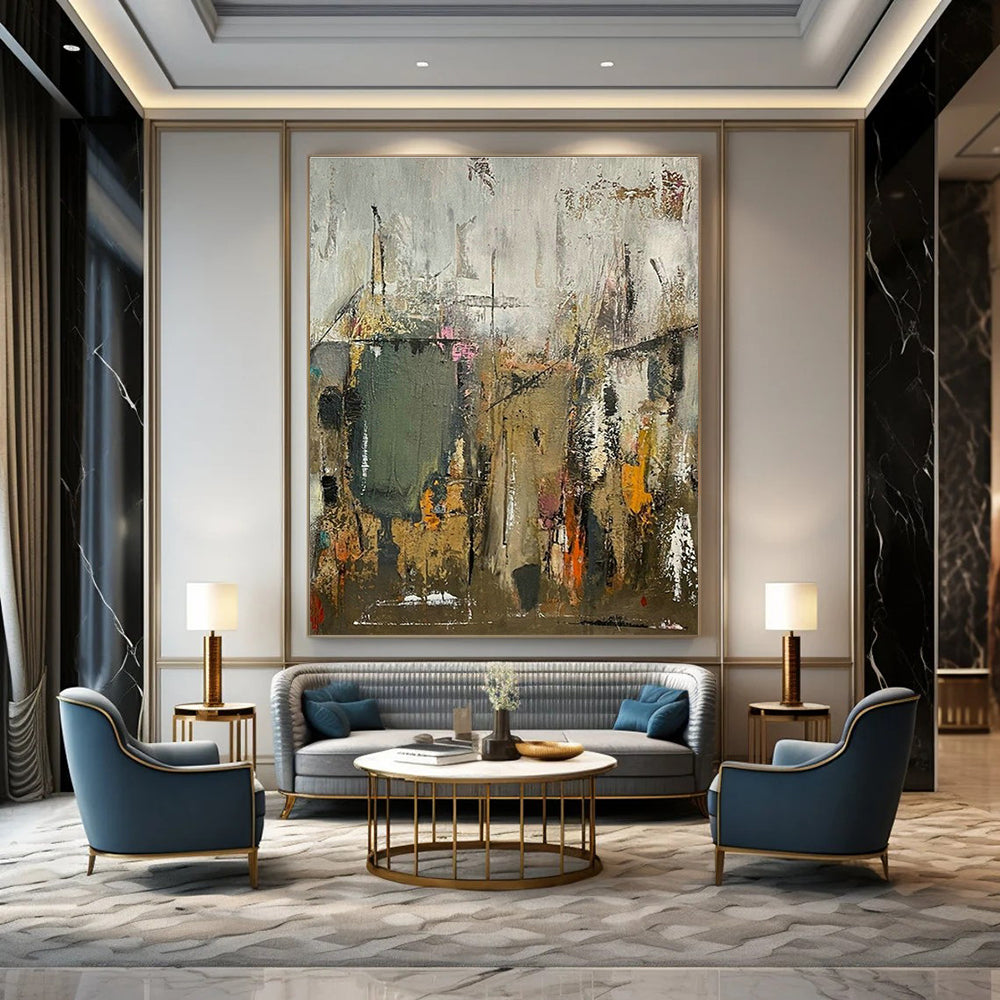 Industrial - Style Urban Abstract Art for Loft - Style Café & Creative Studio Break Area DLZ1602