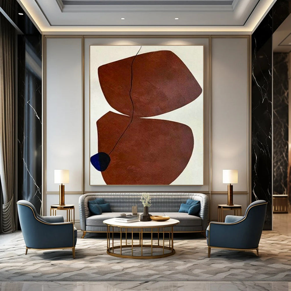 Organic Brown - White Art for Botanical Garden Café & Bedroom DLZ2019