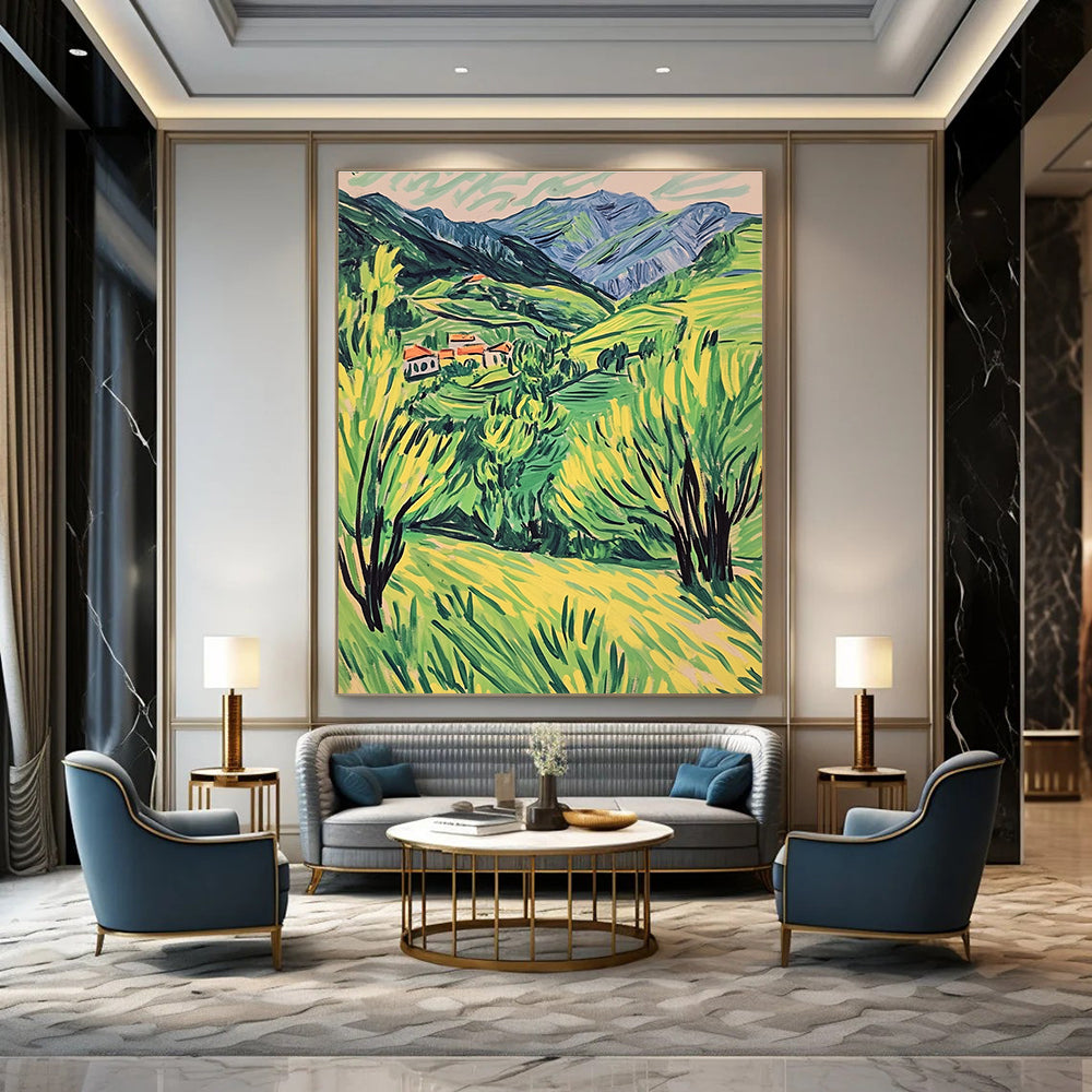 Green Mountain Village for Rustic Home Dining Room & Cultural Art Center STSC1017
