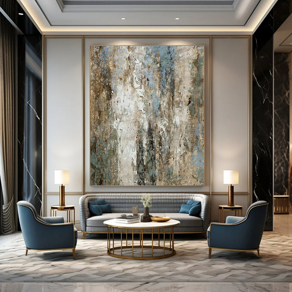 Textured Patina Art for Industrial - Chic Café & Rustic Art Gallery DLZ2231