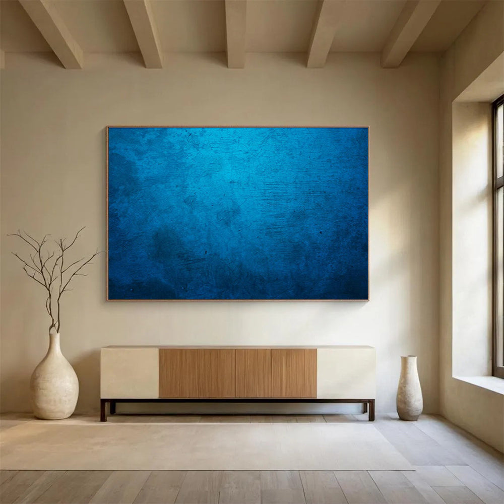 Deep Sea Blue Abstract for Nautical - Themed Restaurant DLZ3000