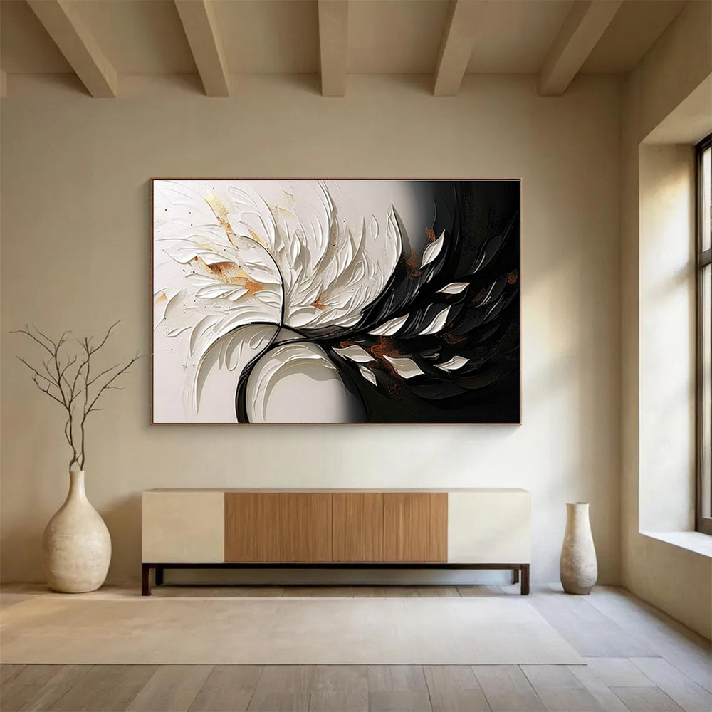 3D Feather - Shaped Art for Glamorous Boutique Dressing Rooms DLZ3130