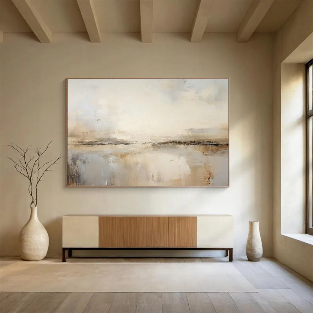 Light - Color Abstract Sea View for Minimalist Bedroom DLZ3007