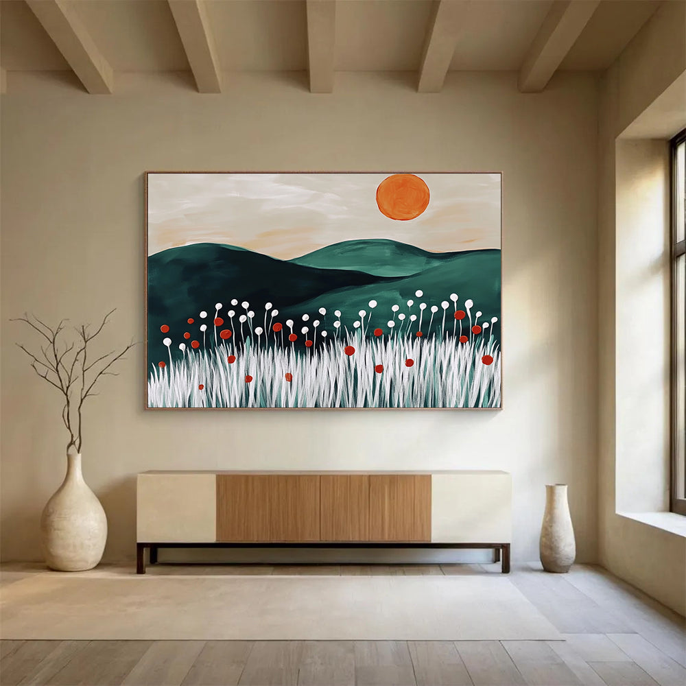 Minimalist Landscape Art for Scandinavian - Style Home & Modern Office SC465