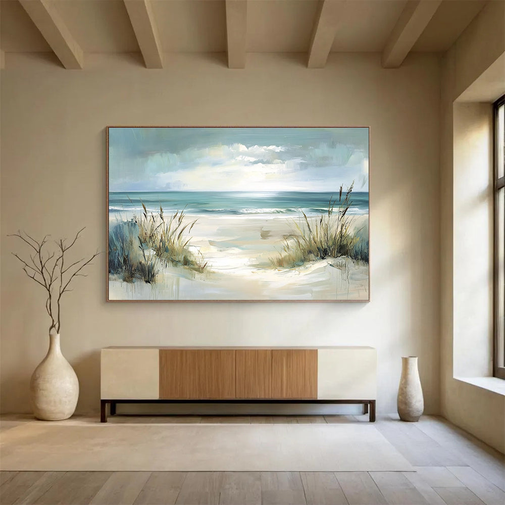Coastal Dune Art: Enhance Nautical Restaurant & Seaside Bedroom SC546