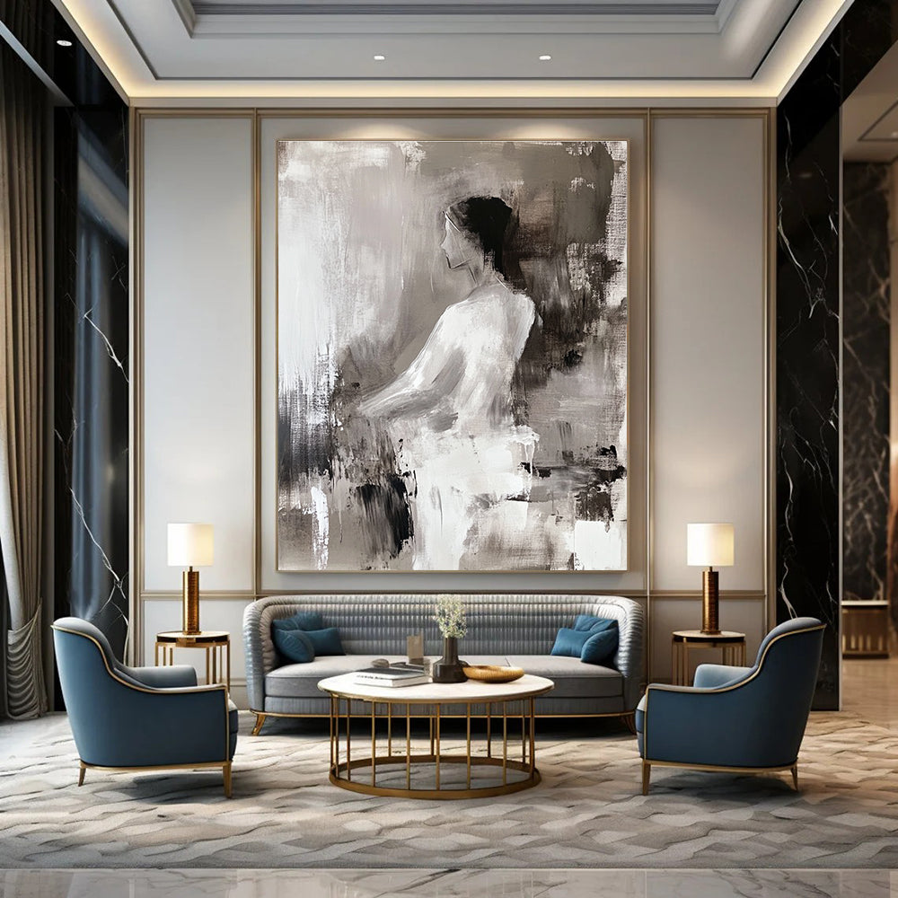 Elegant Figure Abstract Art for Bedroom & Study STSC673