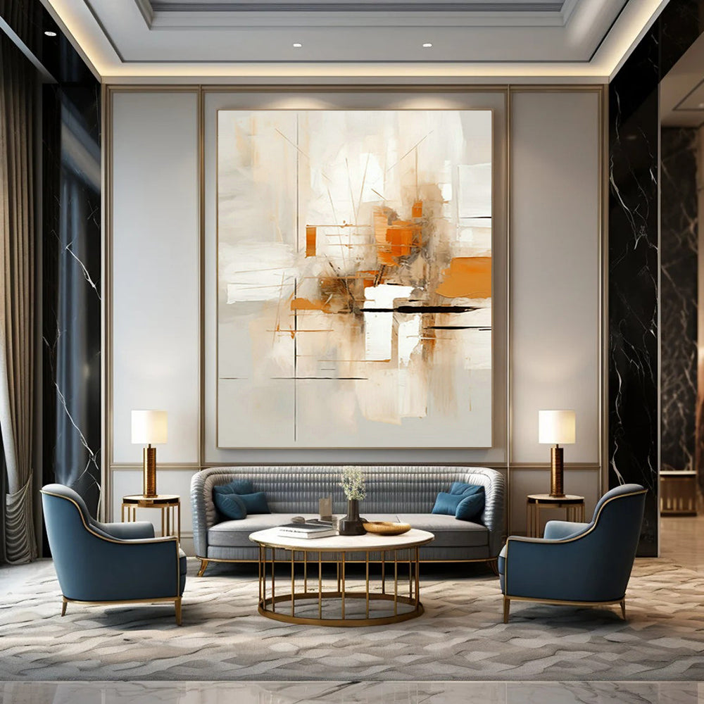 Minimalist Abstract Art for Scandinavian - Style Home & Contemporary Art Gallery DLZ1705