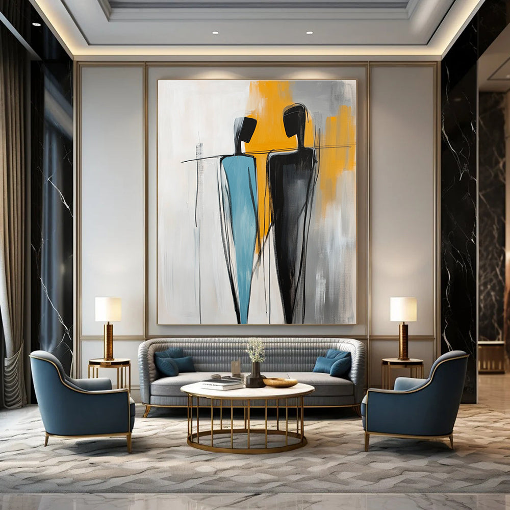 Abstract Two Figures for Creative Workplace & Modern Living Room STSC1146