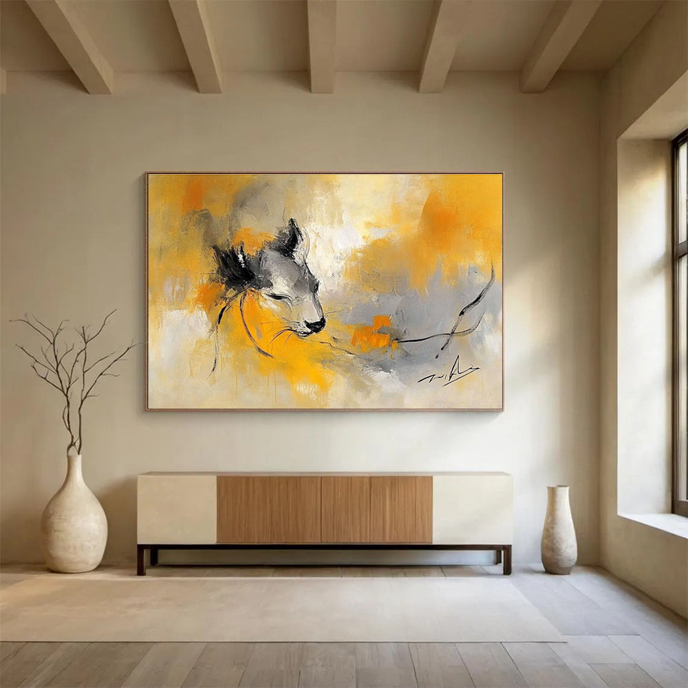 Abstract Animal Portrait Art for Nature - Inspired Nursery & Artistic Pet - Lover’s Home SC335