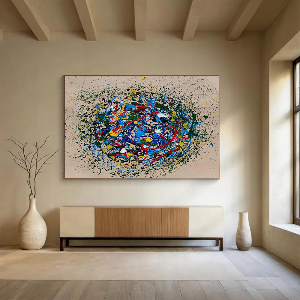 Colorful Splash Abstract Art for Creative Studio Team - Building Spaces DLZ2688