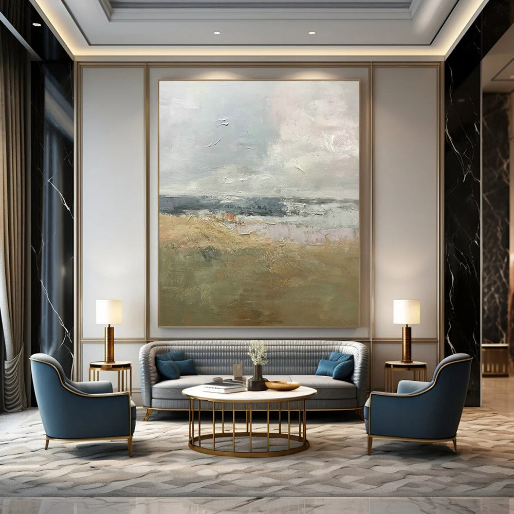 Light - Color Landscape Abstract Art for Living Room & Sunroom DLZ0486