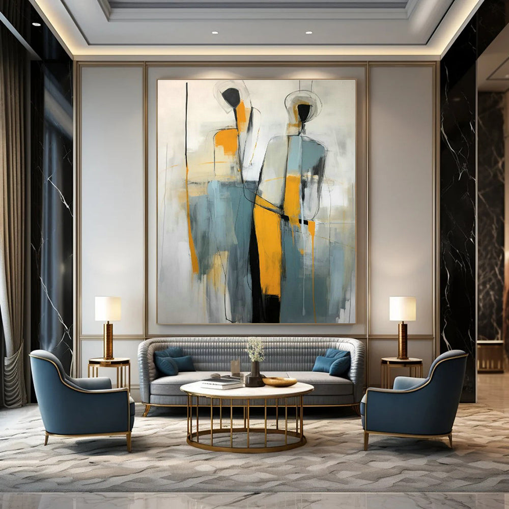 Abstract Figure Art for Contemporary Home Hallways DLZ0285